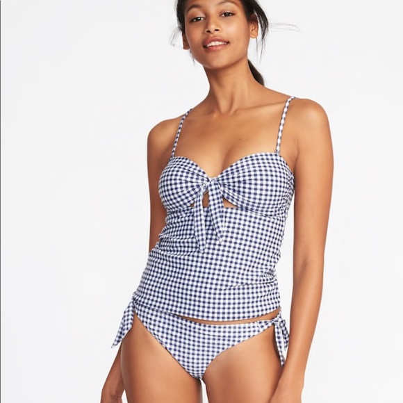 gingham bathing suit tankini